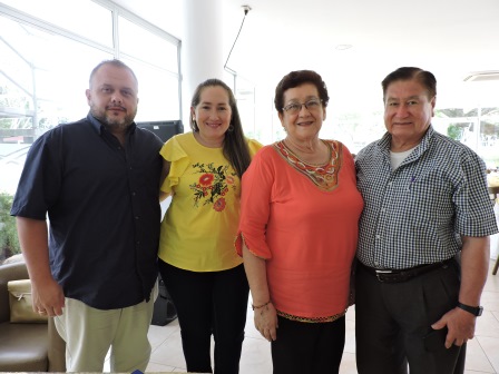 José Fernando García, Johana Murcia, María Cristina Hernández de Murcia y Laureano Murcia Medina.